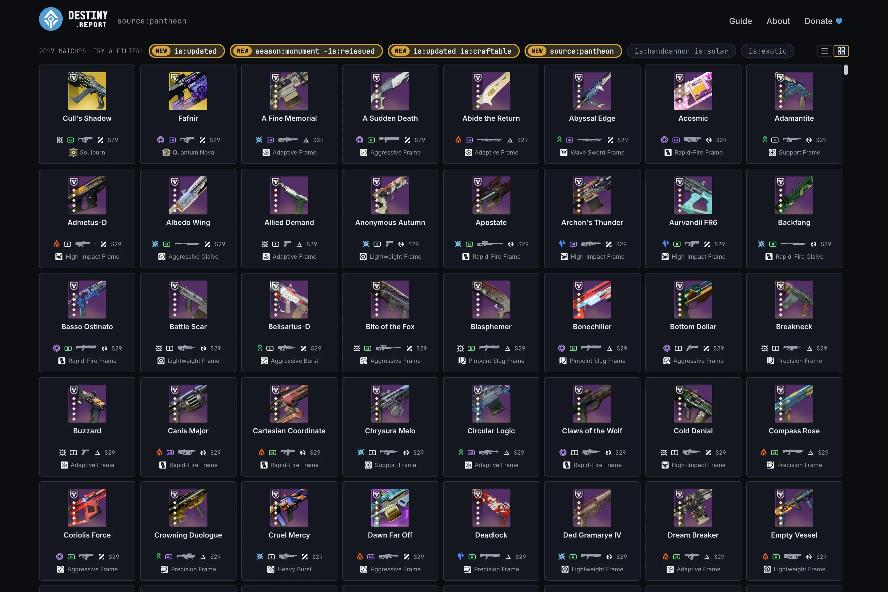 destiny.report