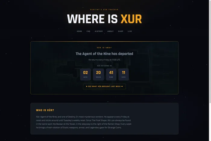 Where is Xur?